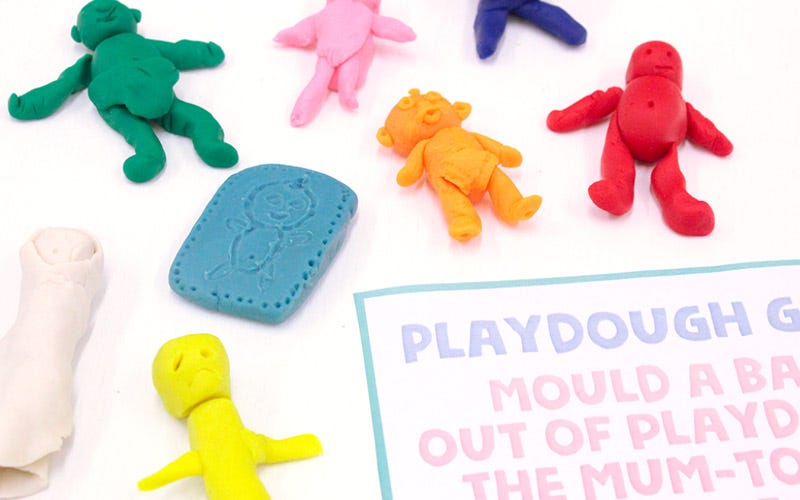 Playdough Baby Shower Game