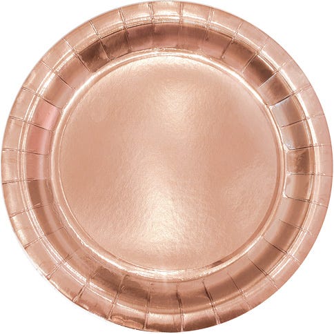 Rose gold plate