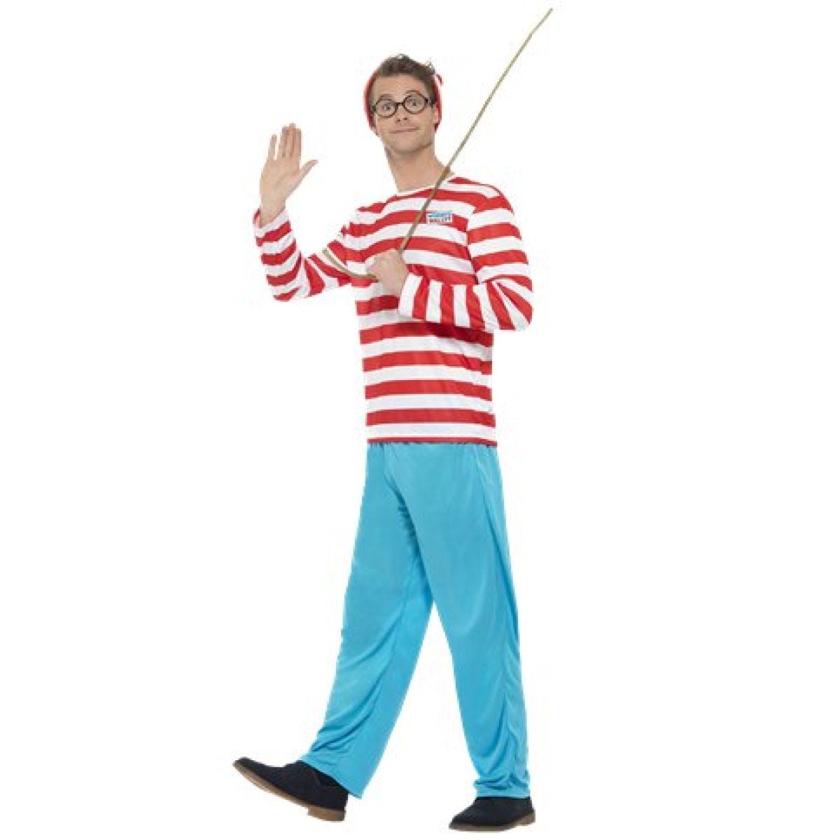 Where&apos;s Wally Mens Costume - Adult Costume