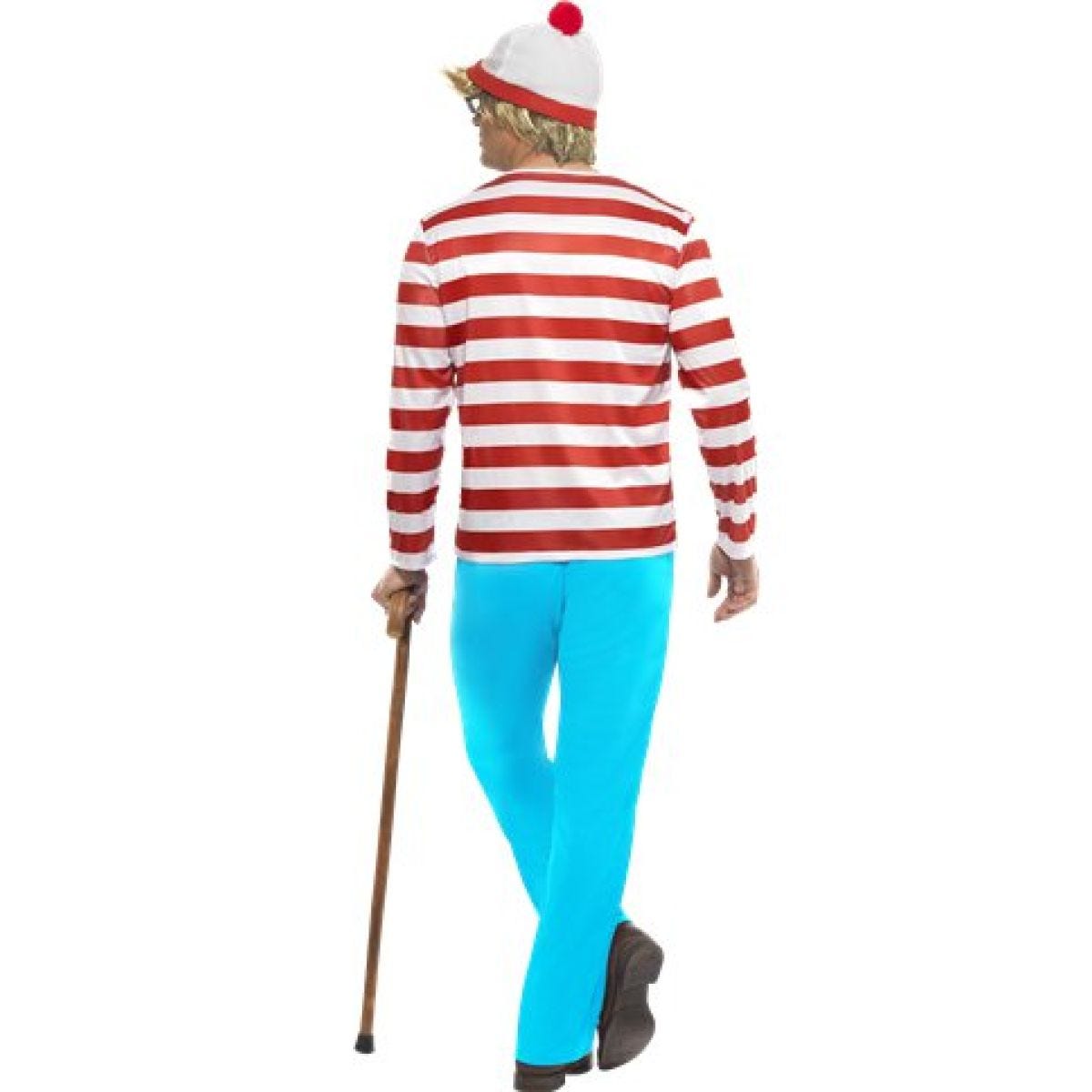 Where&apos;s Wally Mens Costume - Adult Costume