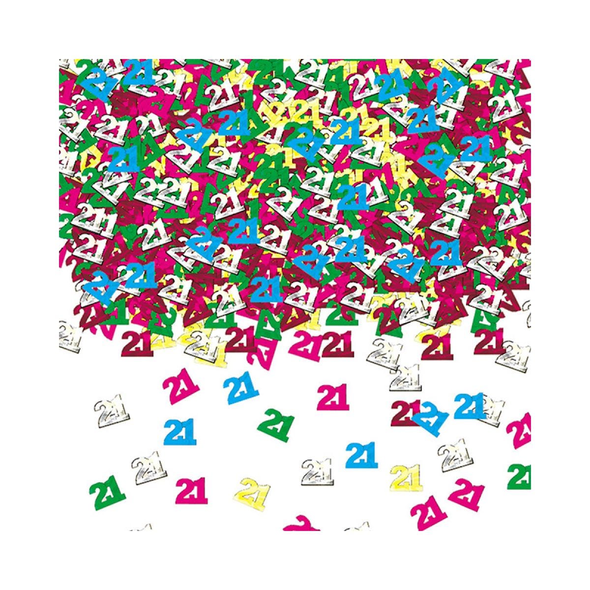 21st Birthday Pink Table/Invite Confetti - 14g