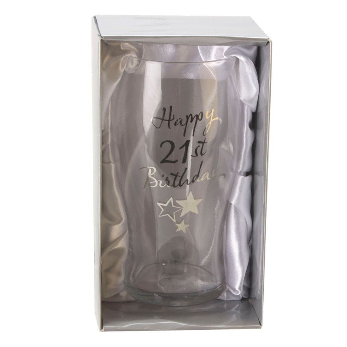 21st Birthday Beer Glass