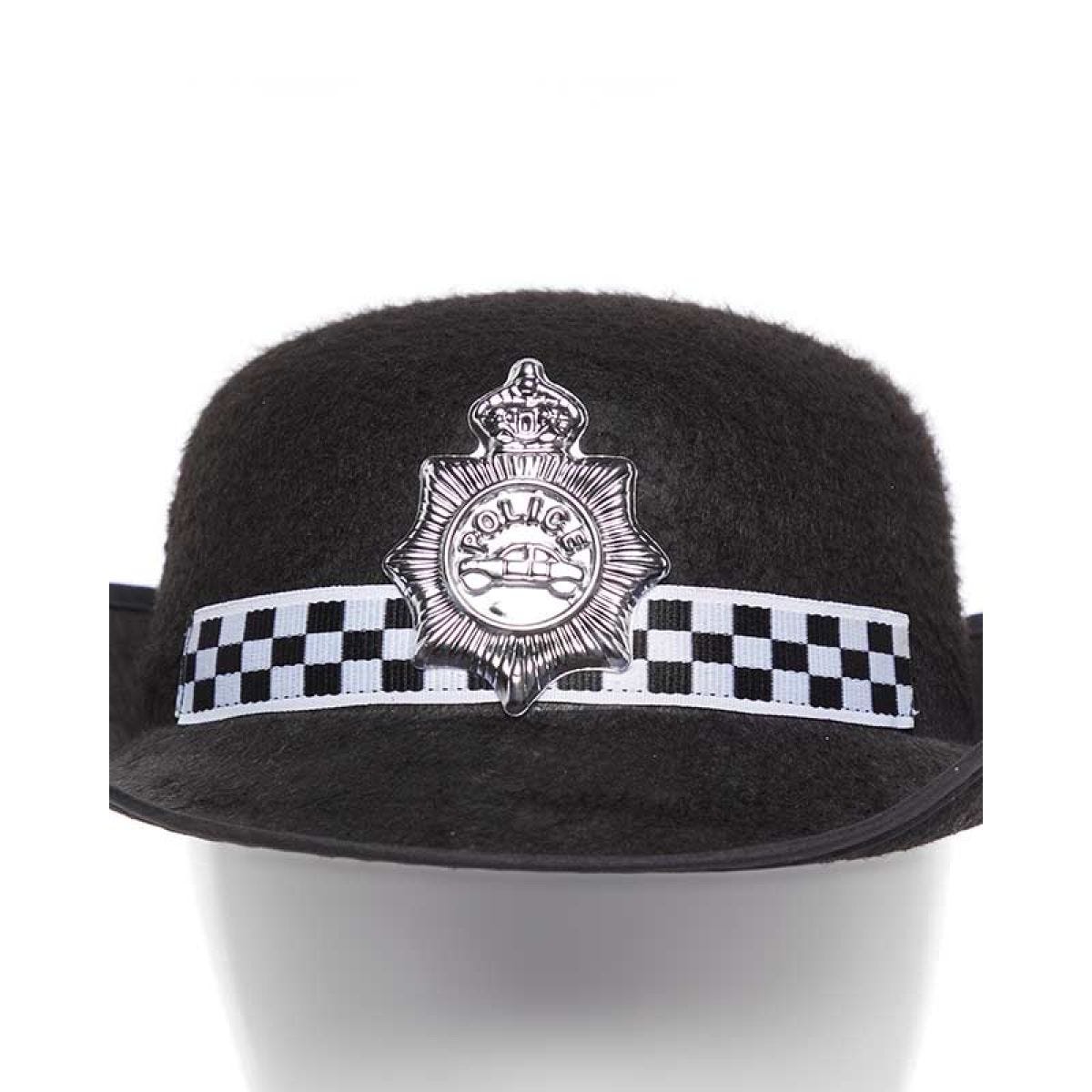 Black Policewoman Hat