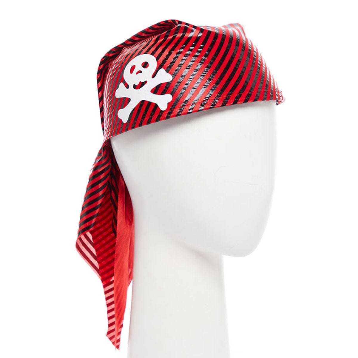 Red  & Black Pirate Bandana Hat