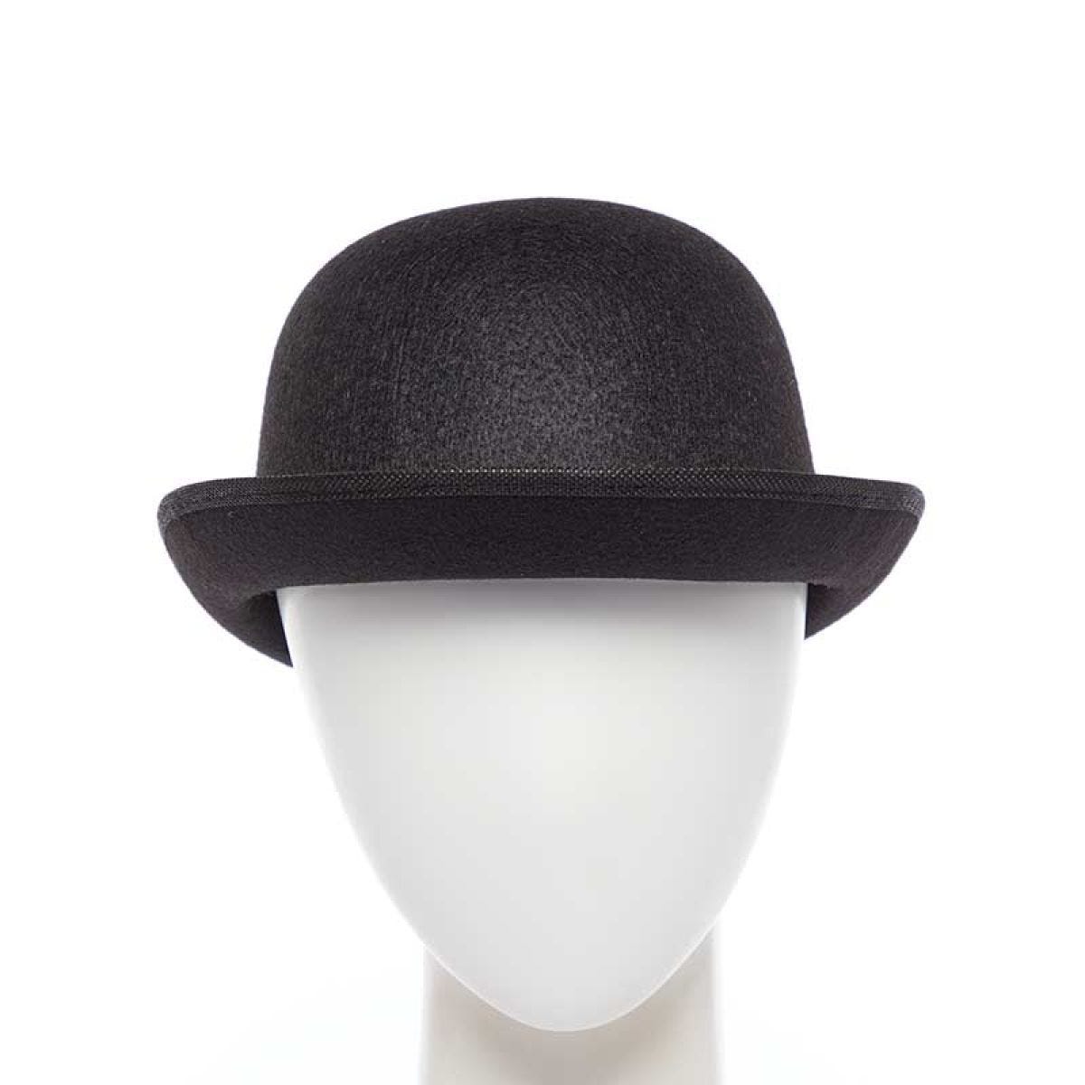 Black Felt Bowler Hat