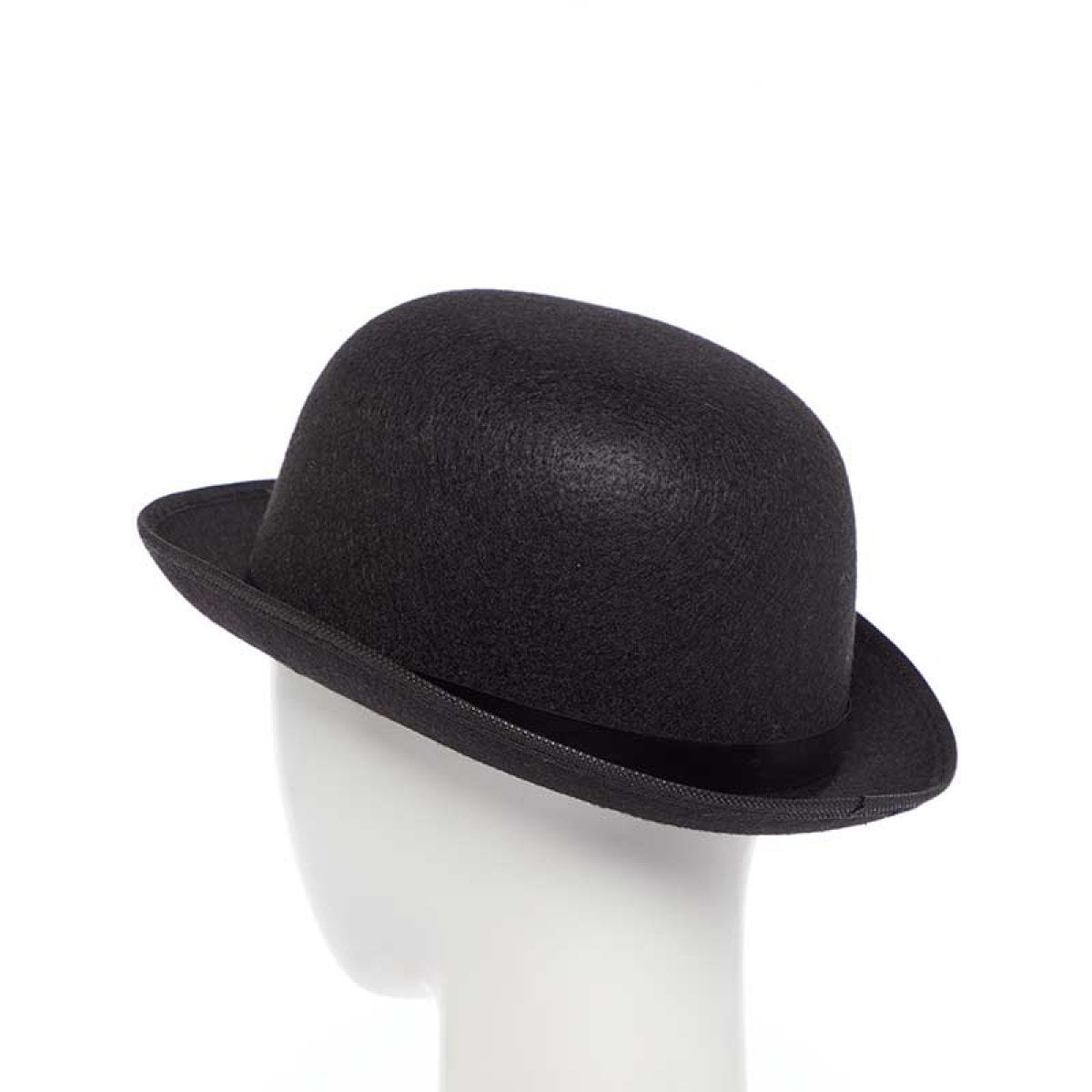 Black Felt Bowler Hat