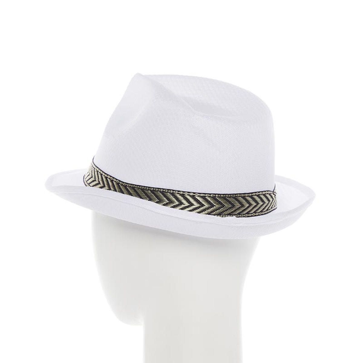 White Gangster Hat