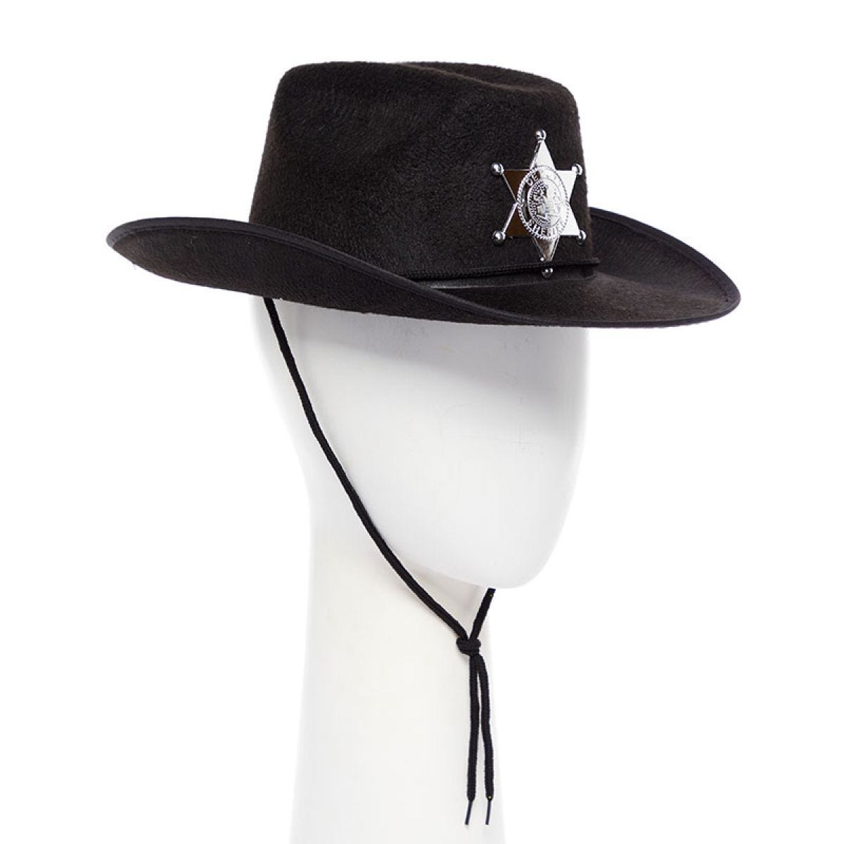 Black Sheriff Cowboy Hat Child