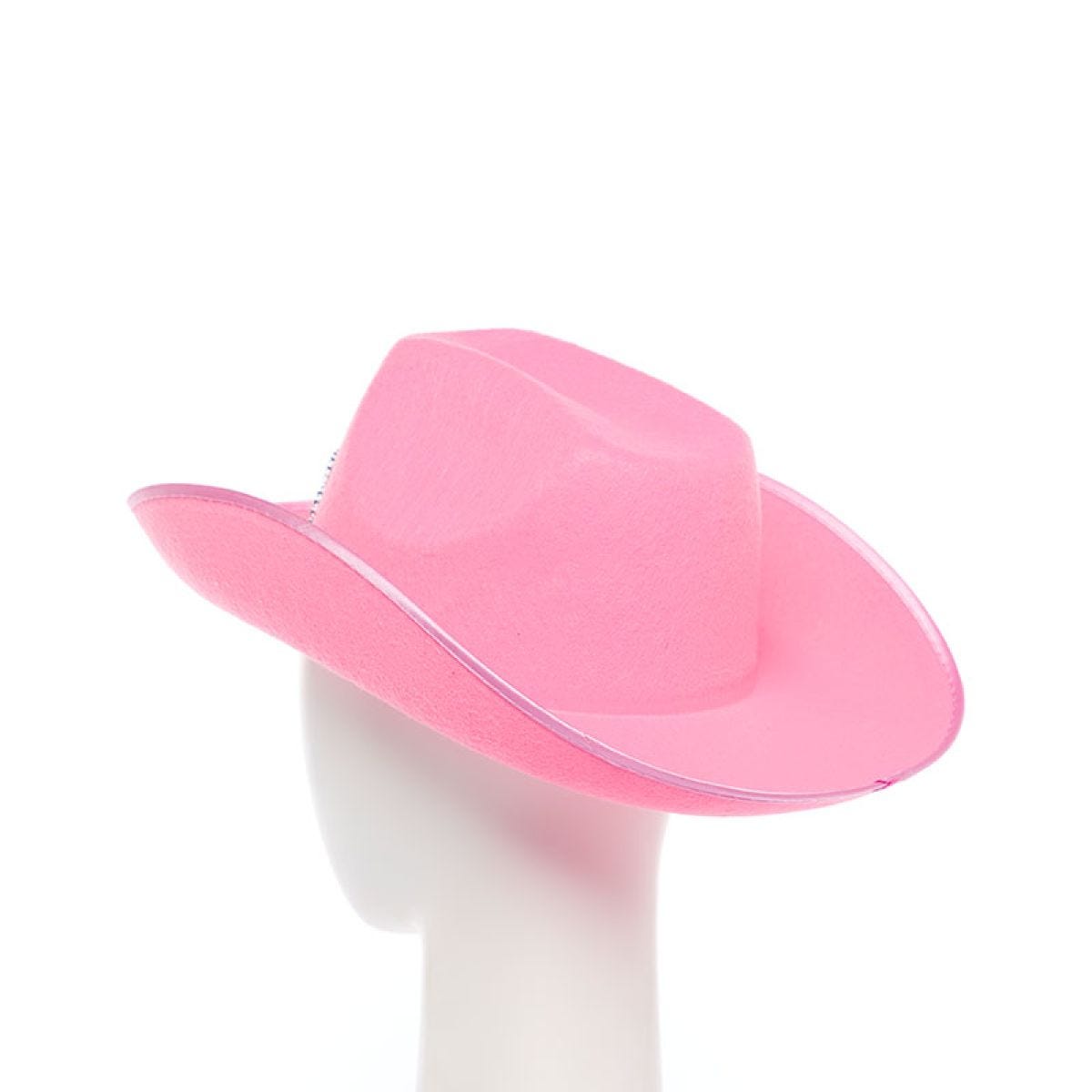 Pink Sequin Cowgirl Hat | Party Delights
