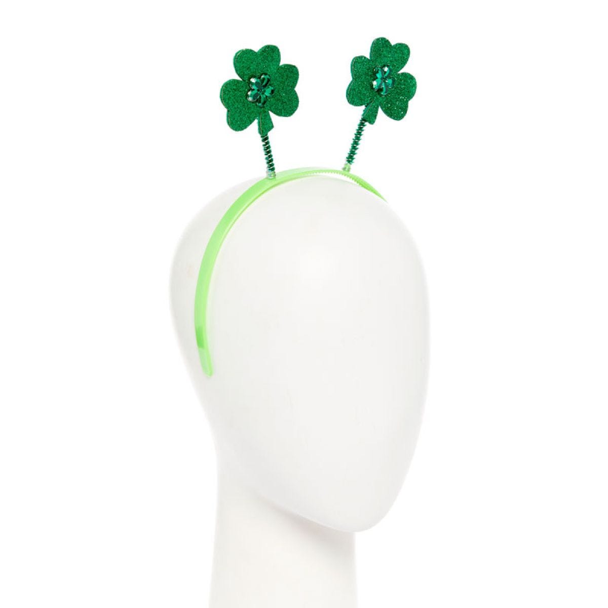 St Patrick&apos;s Day Glitter Shamrock Headband