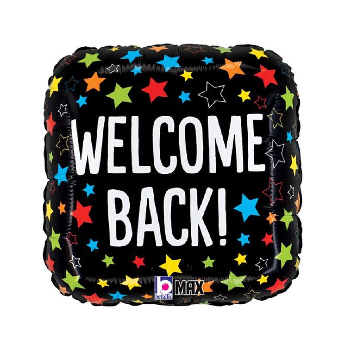 Welcome Back Square Balloon - 18" Foil