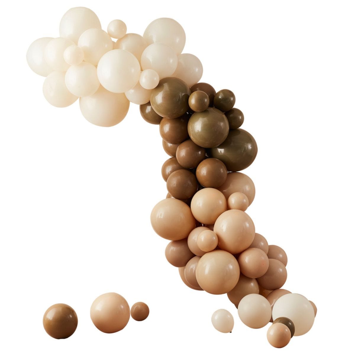 Nude and Brown Balloon Arch Kit - 70 Balloons