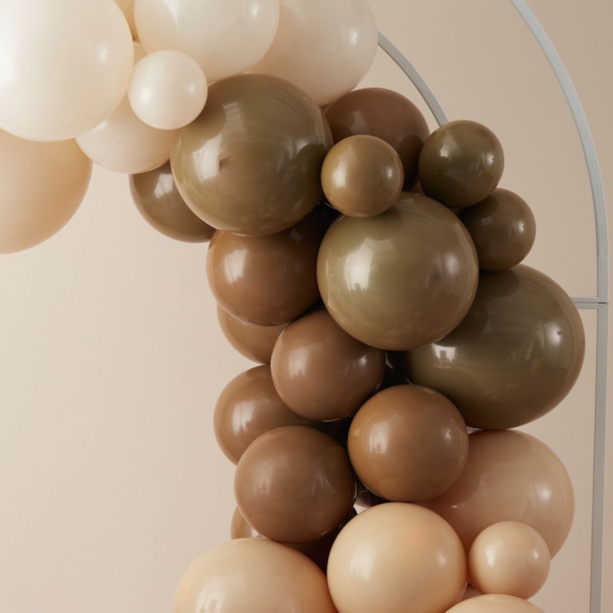 Nude and Brown Balloon Arch Kit - 70 Balloons