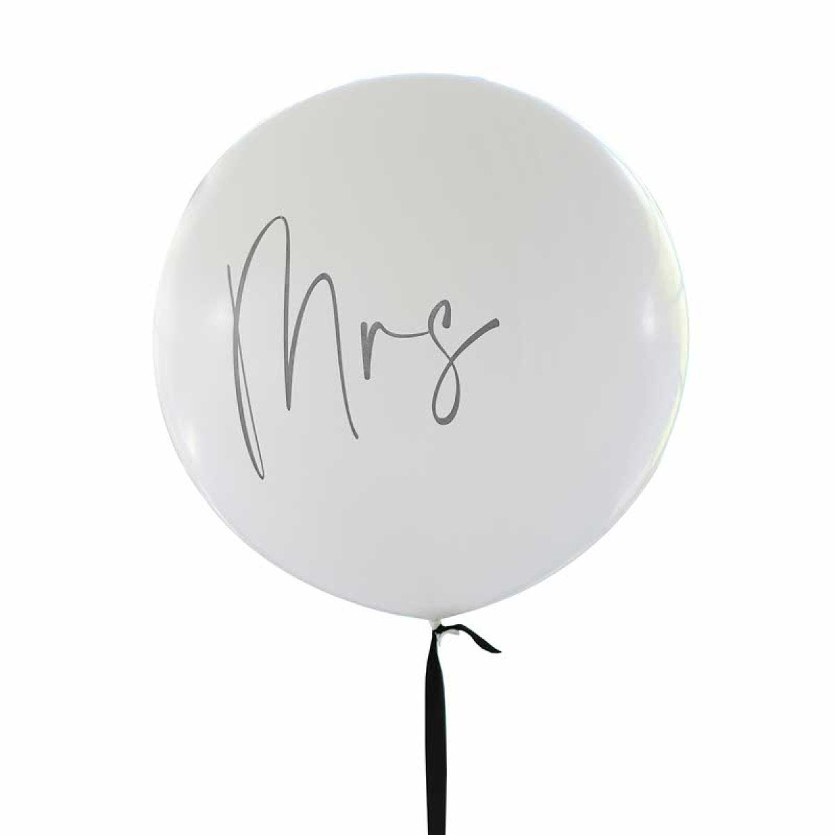 Black & White Mrs Balloon - 36" Latex