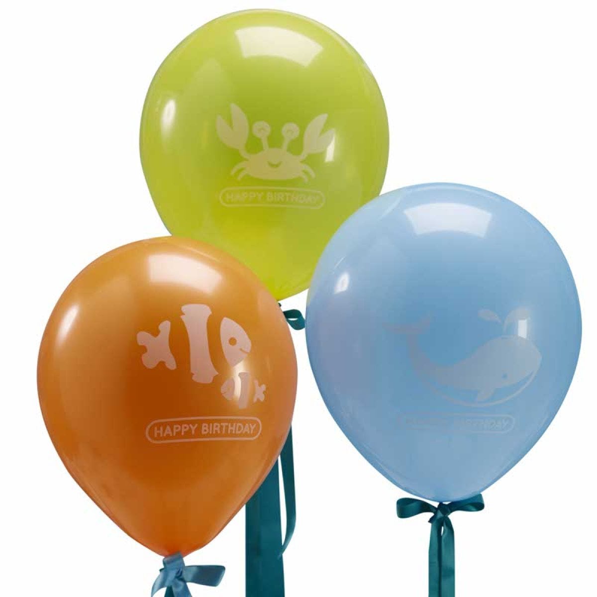 Under The Sea Large Balloons - 22" Latex  (3pk)