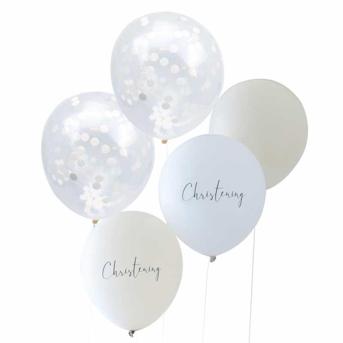 Christening Balloon Bouquet - 12" Latex (5pk)