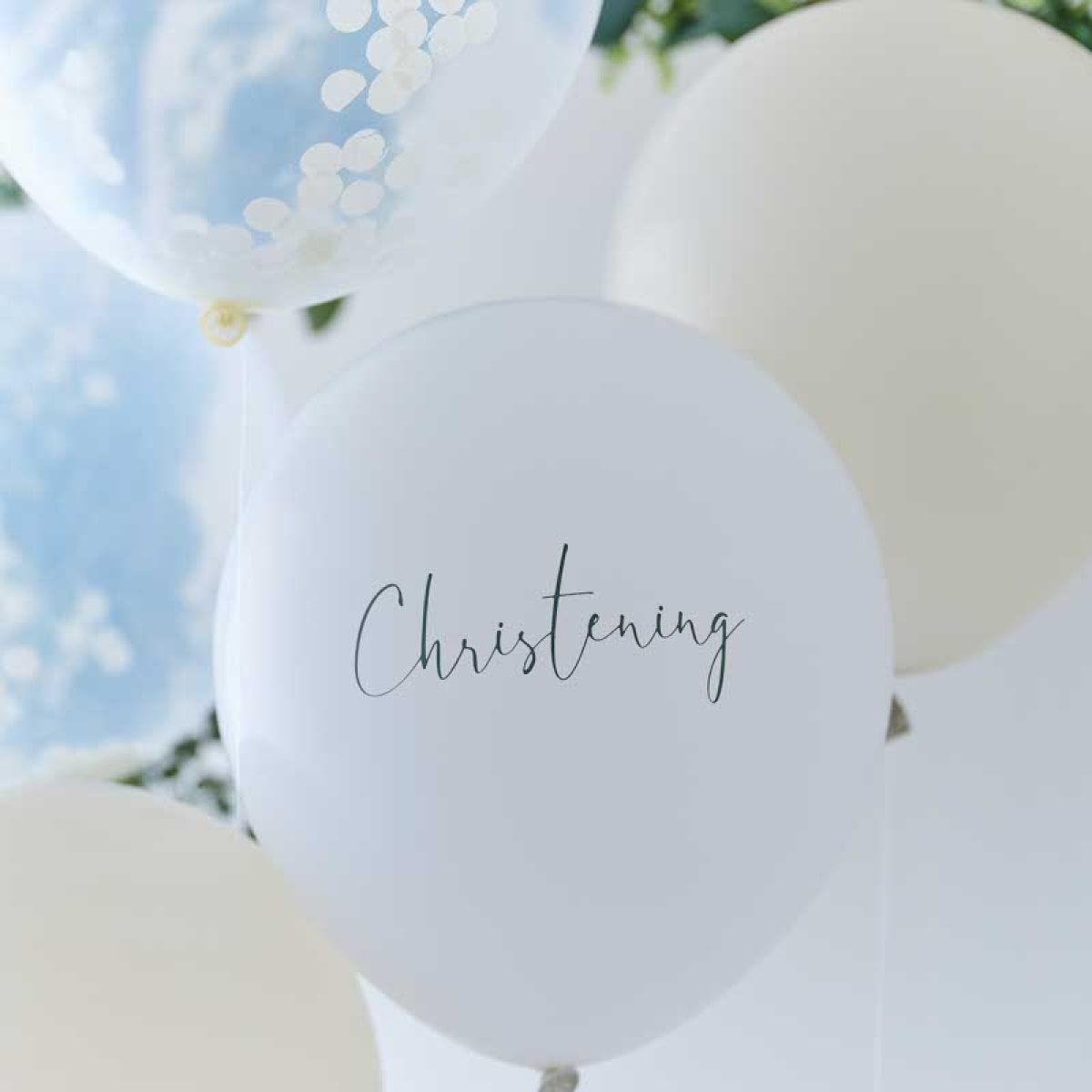 Christening Balloon Bouquet - 12" Latex (5pk)