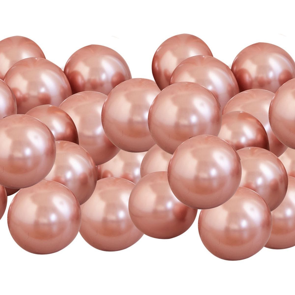 Rose Gold Chrome Balloons - 5" Latex (40pk)