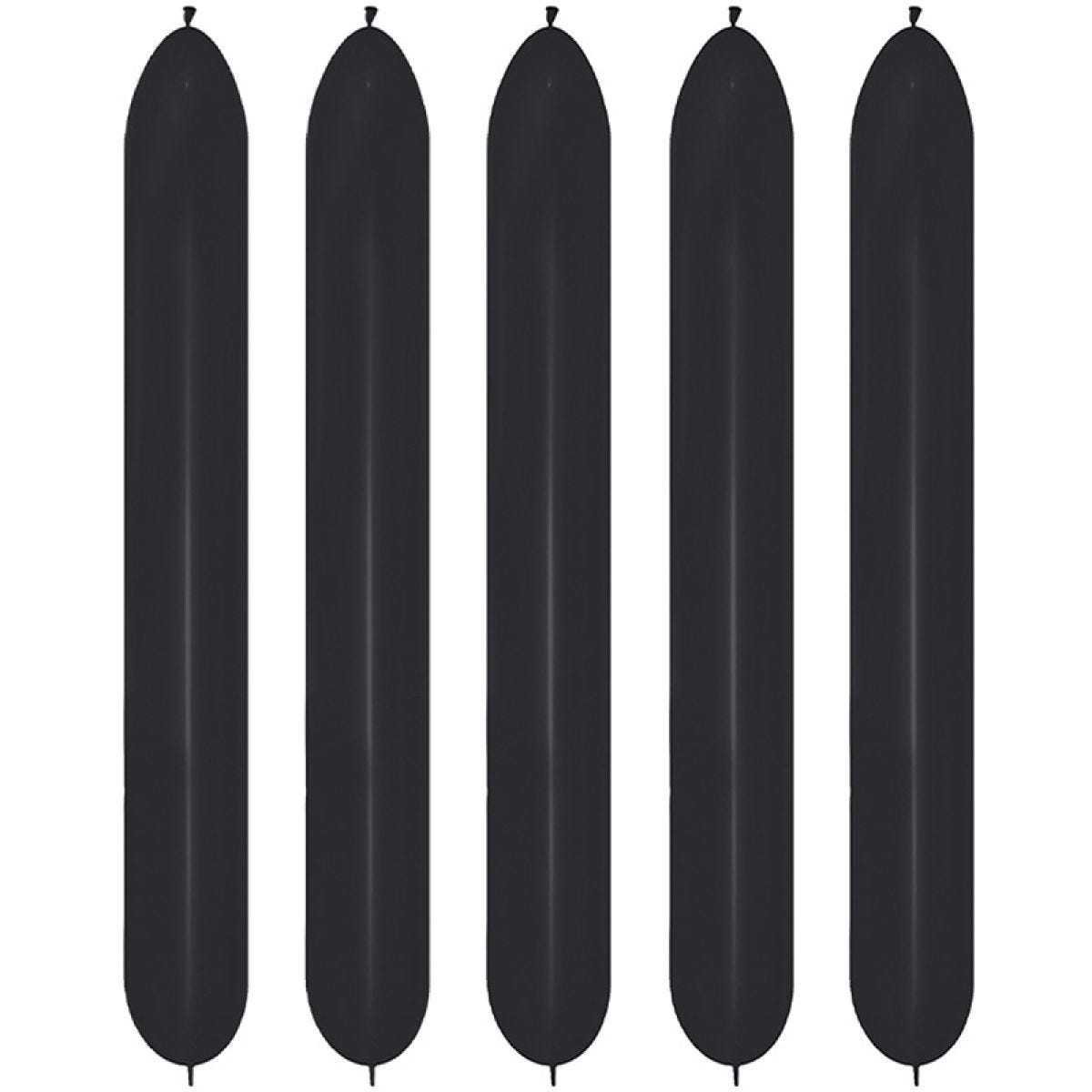 Link-O-Loon 660 Fashion Black Latex Balloons (50pk)