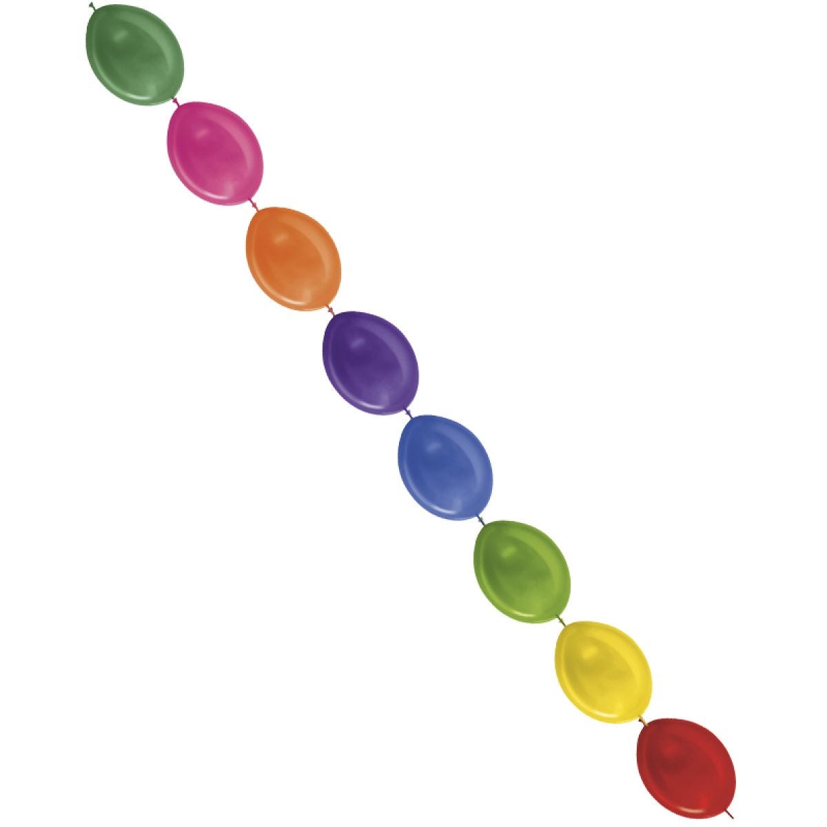 Link-O-Loon Latex Balloons  12" Metallic Assorted (50pk)