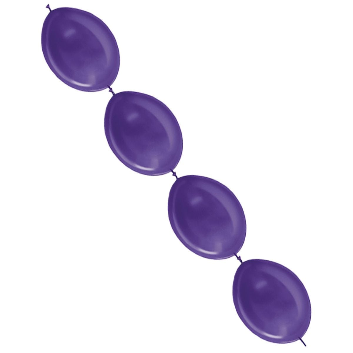 Link-O-Loon Latex Balloons  12" Metallic Violet (50pk)