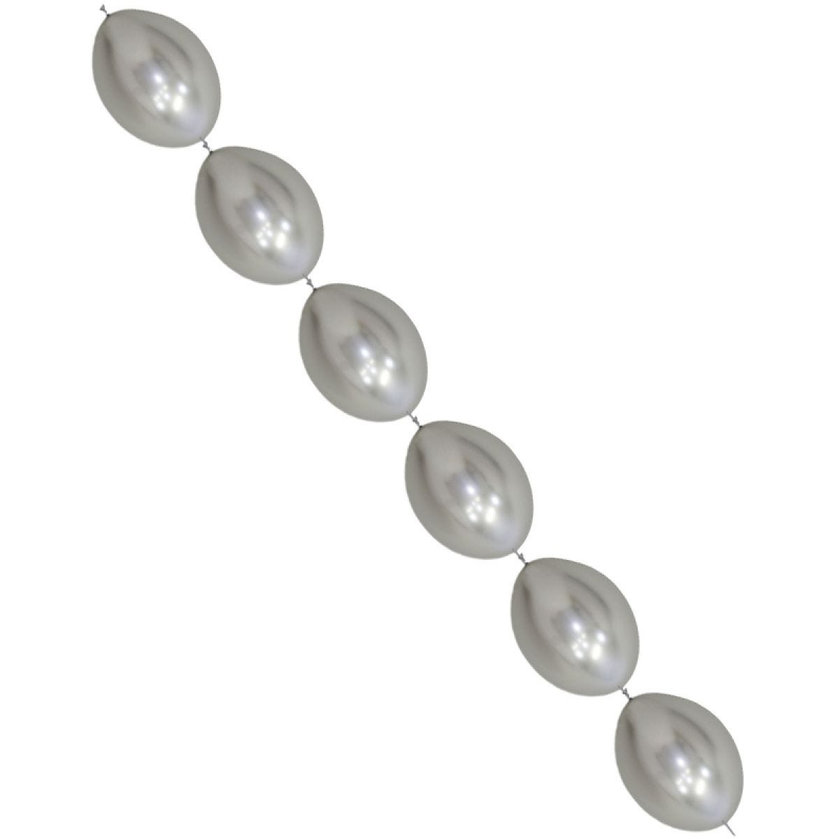 Link-O-Loon Latex Balloons 6" Metallic Graphite  (100pk)