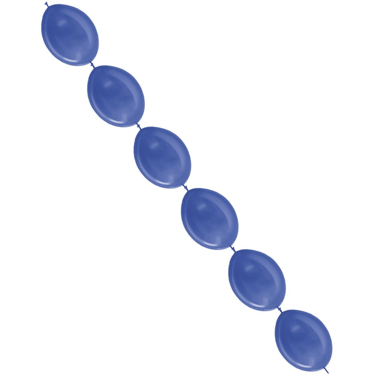 Link-O-Loon Latex Balloons 6" Metallic Blue (100pk)