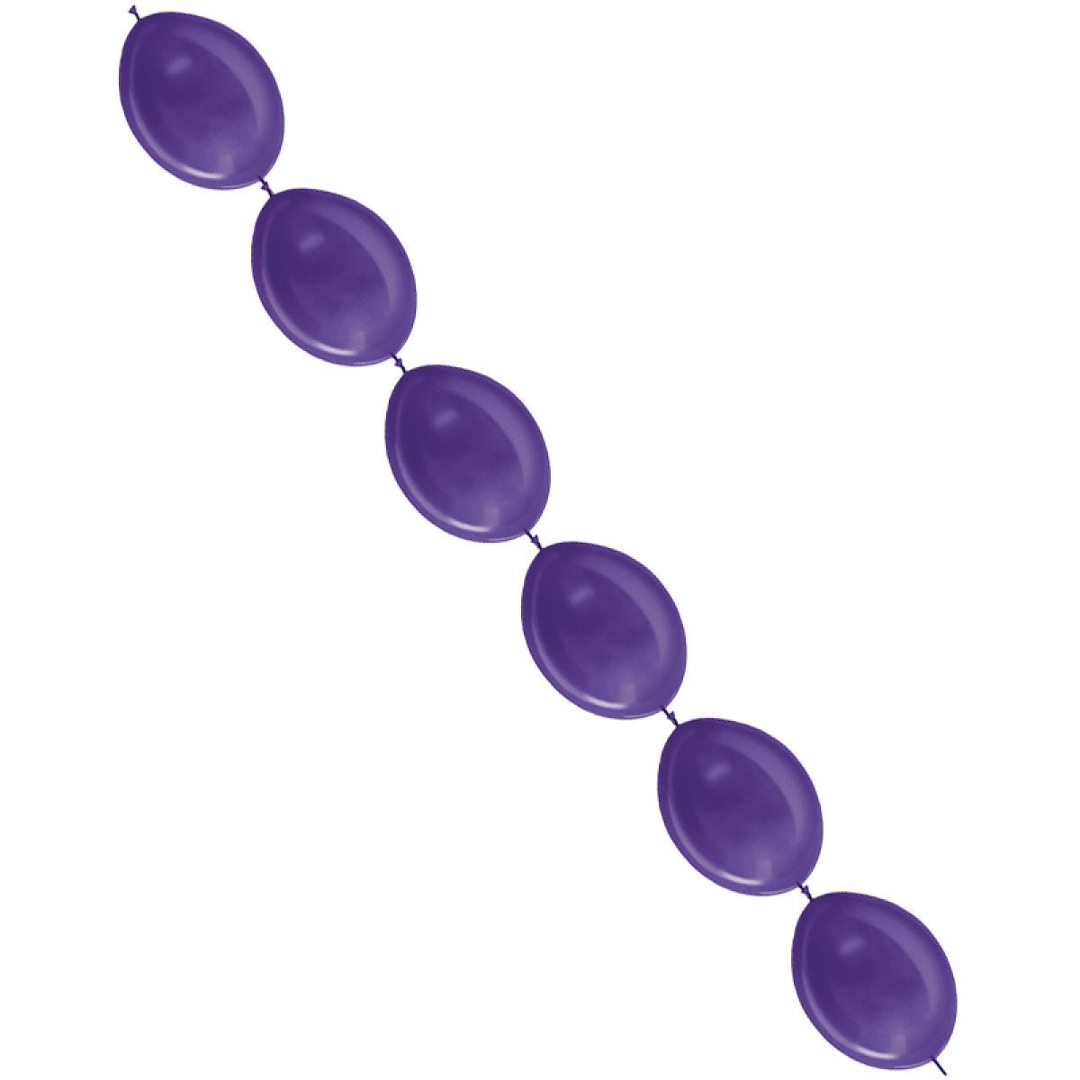 Link-O-Loon Latex Balloons 6" Metallic Violet (100pk)