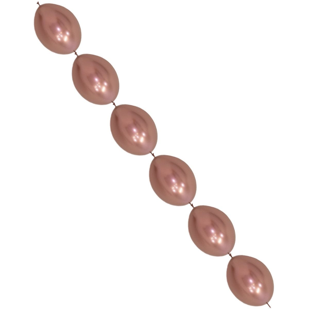 Link-O-Loon Latex Balloons 6" Reflex Rose Gold  (50pk)