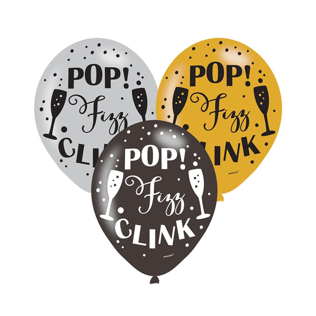 Pop Fizz Clink Latex Balloons - 11" (25pk)