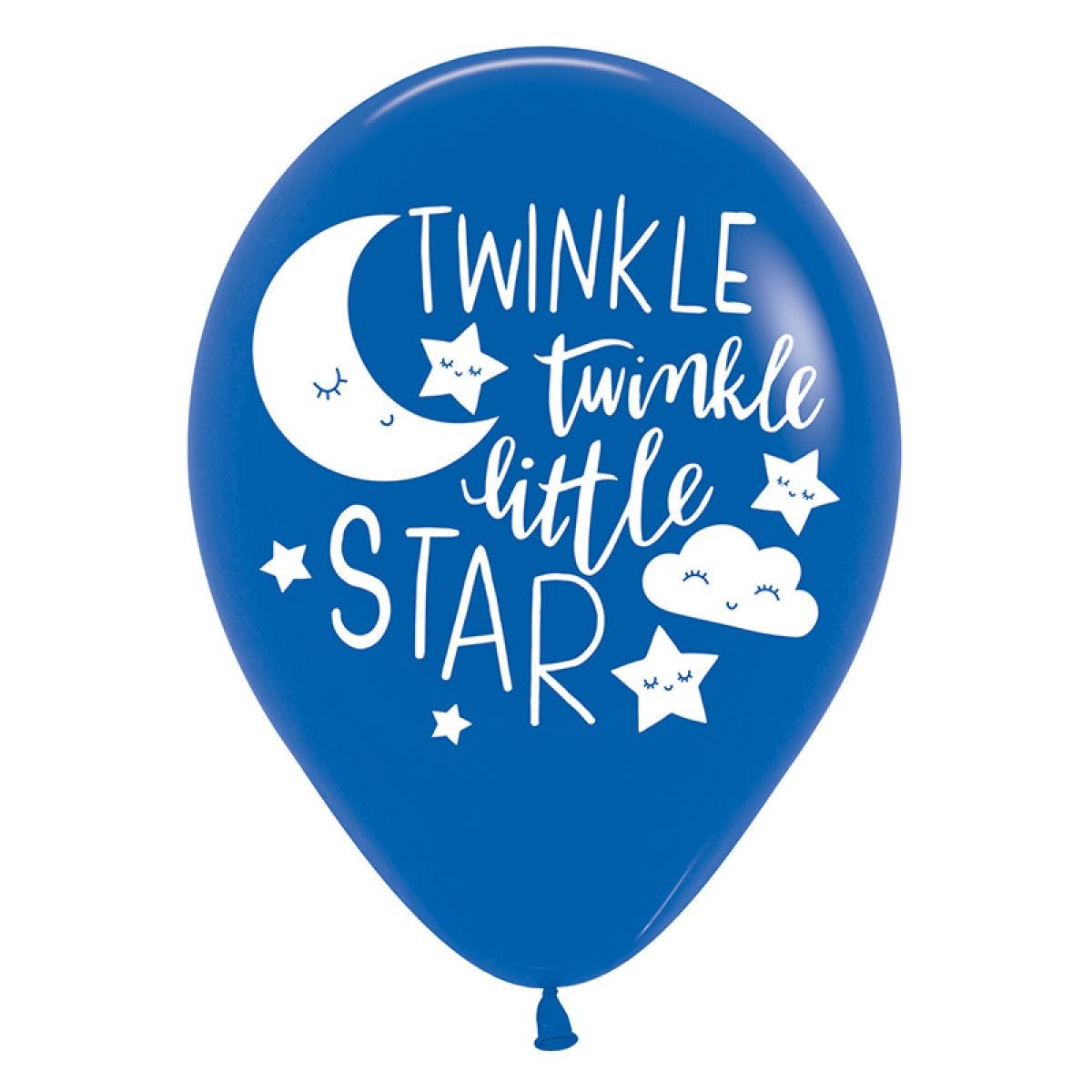 Twinkle Little Star 4 Sided Latex Balloons - 11" (6pk)
