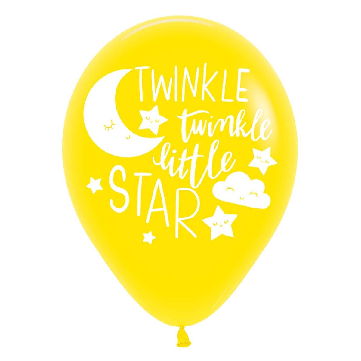 Twinkle Little Star 4 Sided Latex Balloons - 11" (6pk)