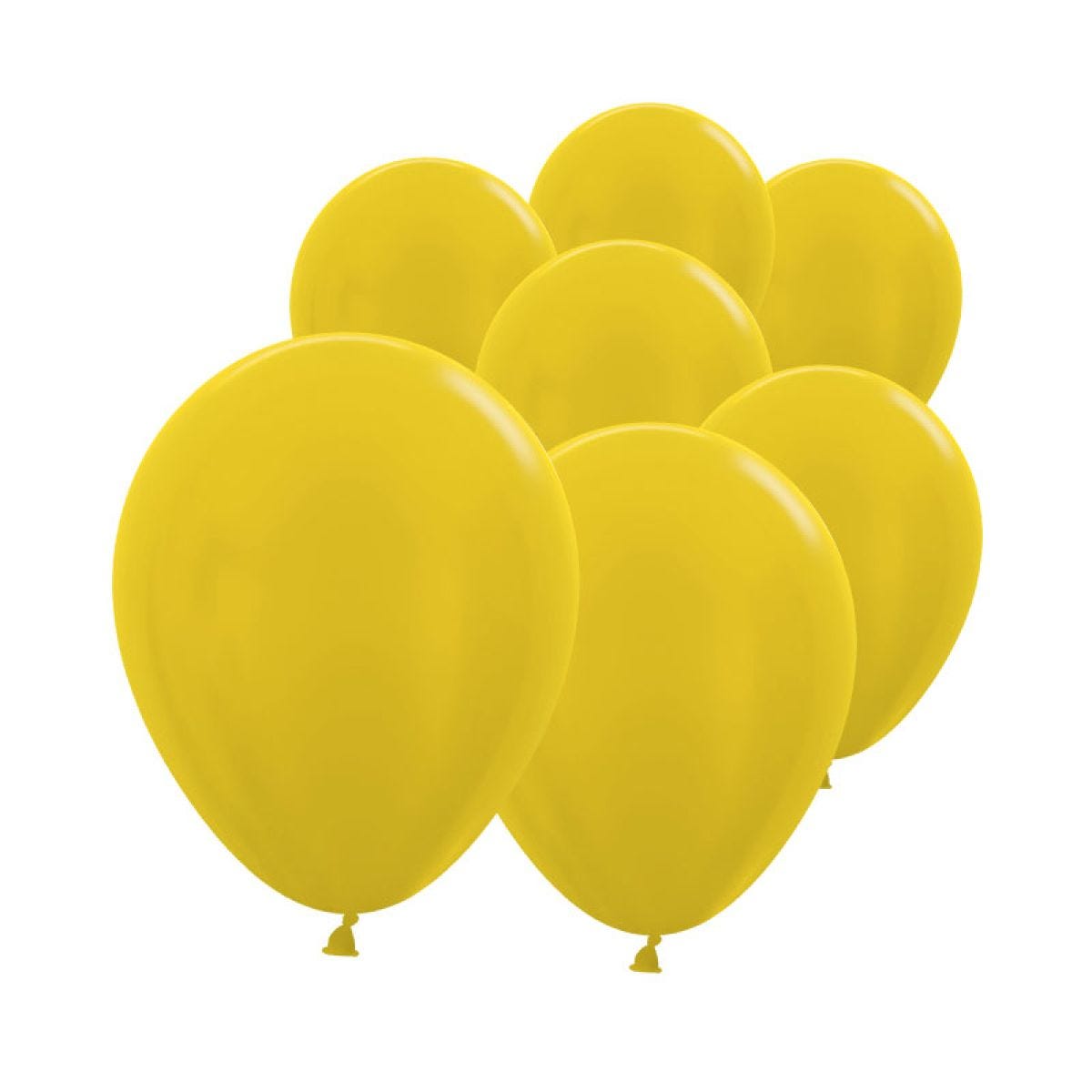 Metallic Yellow - 5" Latex Balloons (100pk)