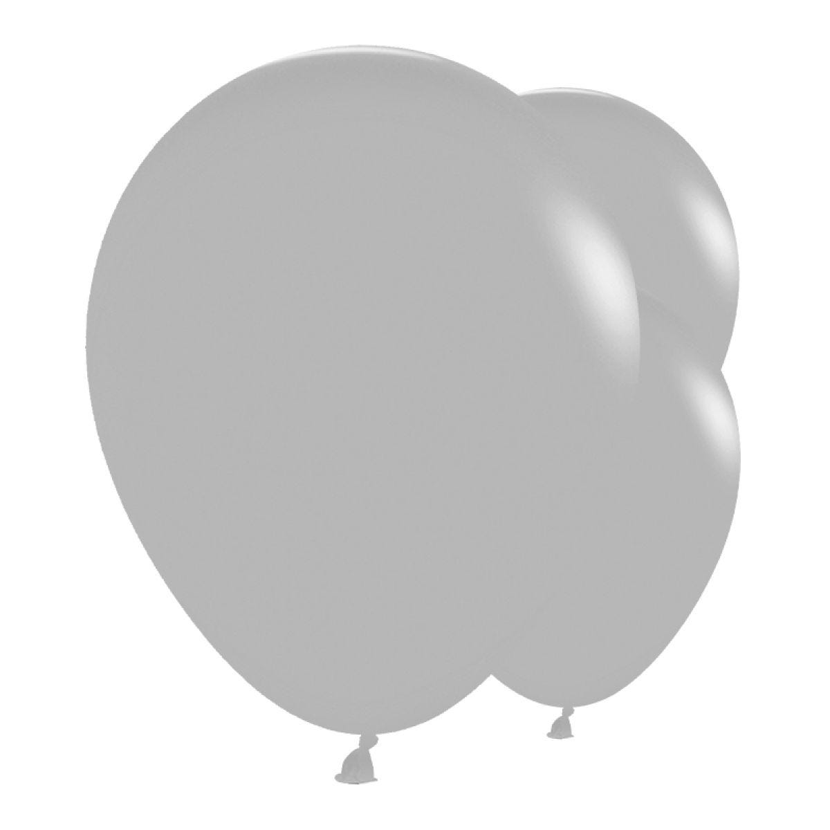 Fashion Grey 24" Latex Balloons (3pk)