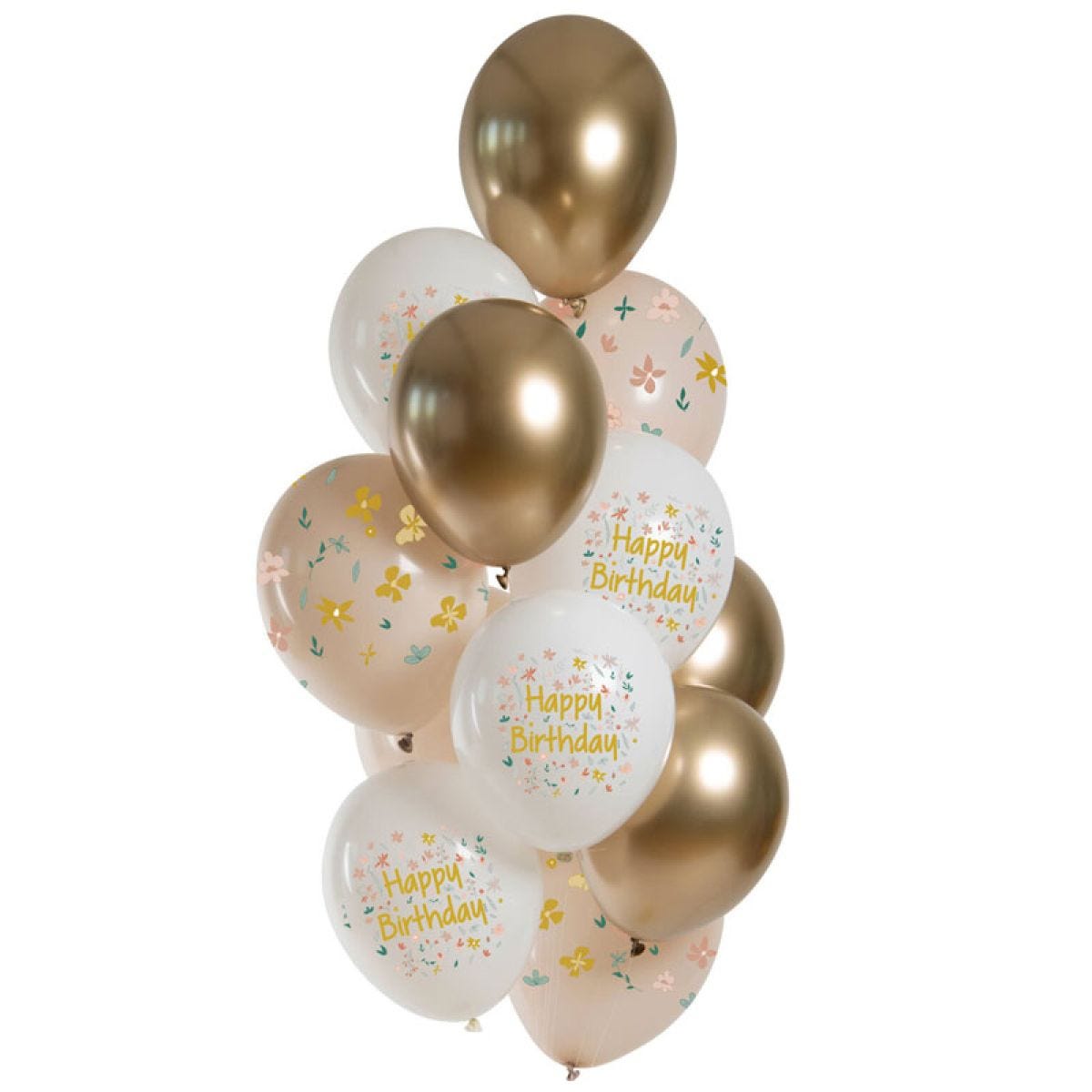 Birthday Blossom Balloons - 12" Latex (12pk)