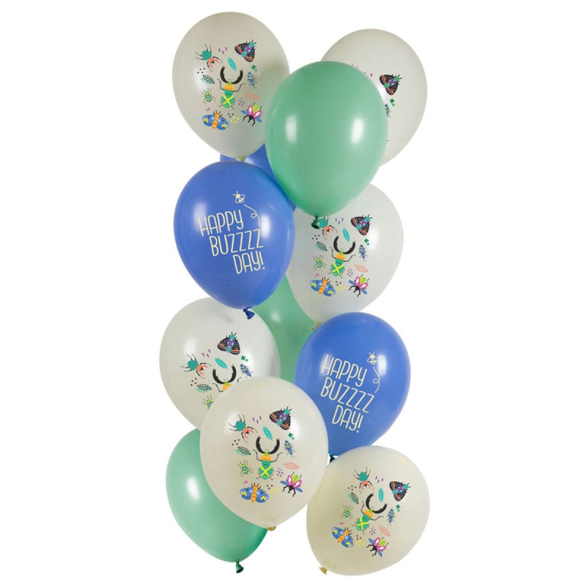 Birthday Bugs Balloons - 12" Latex (12pk)