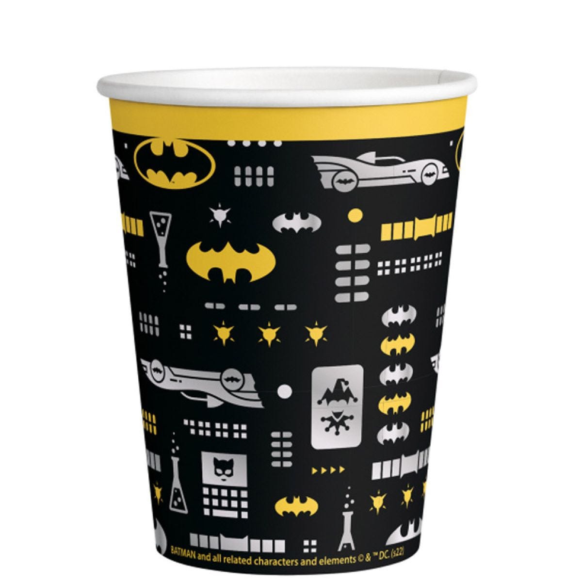 Batman Paper Cups - 250ml (8pk)