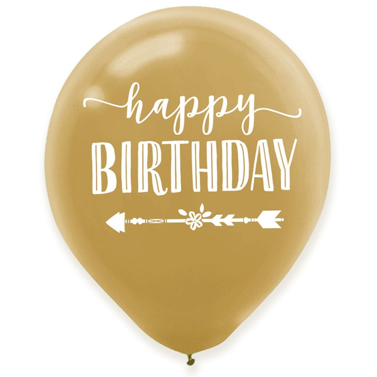 Boho Birthday Balloons - 11"c Latex (6pk)