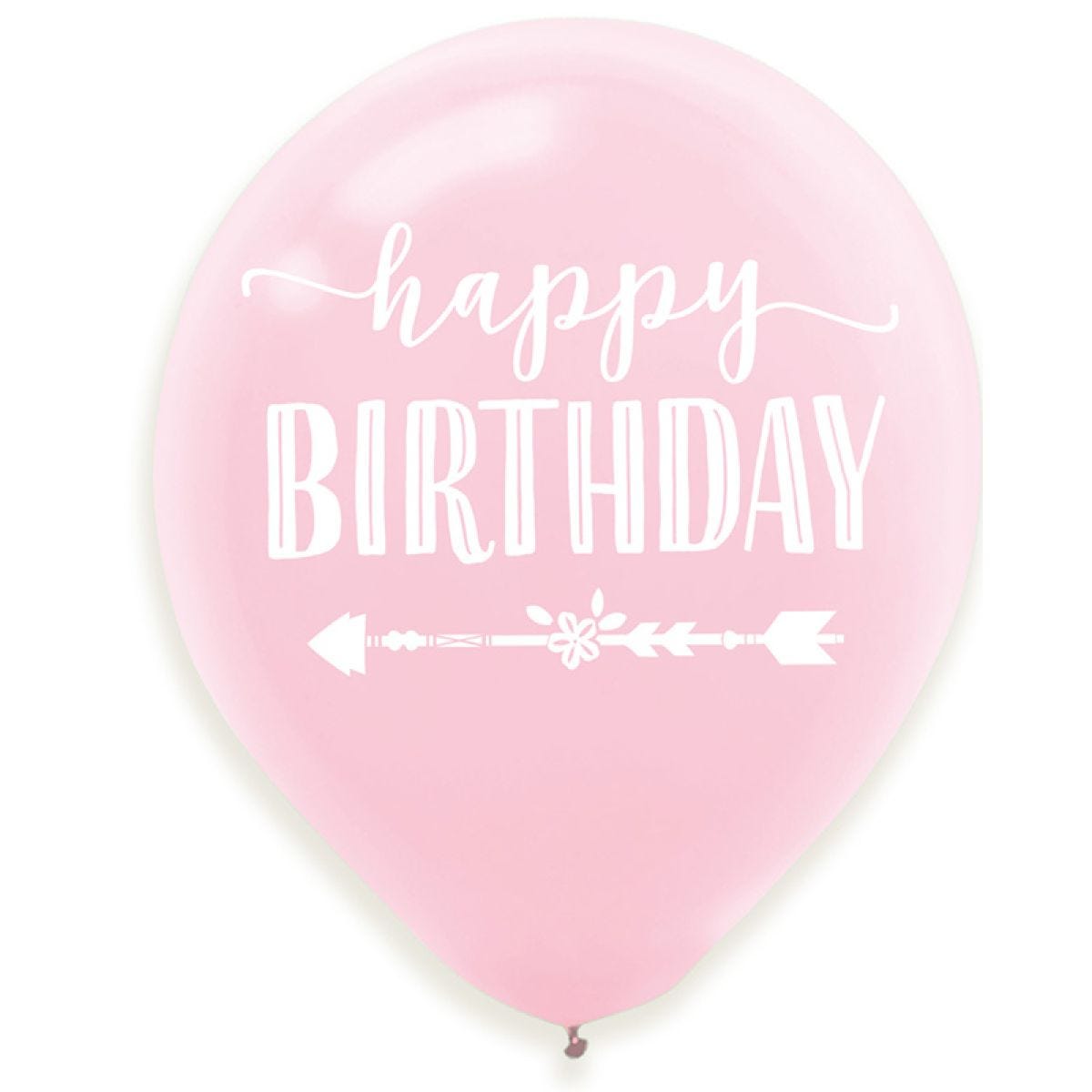 Boho Birthday Balloons - 11"c Latex (6pk)