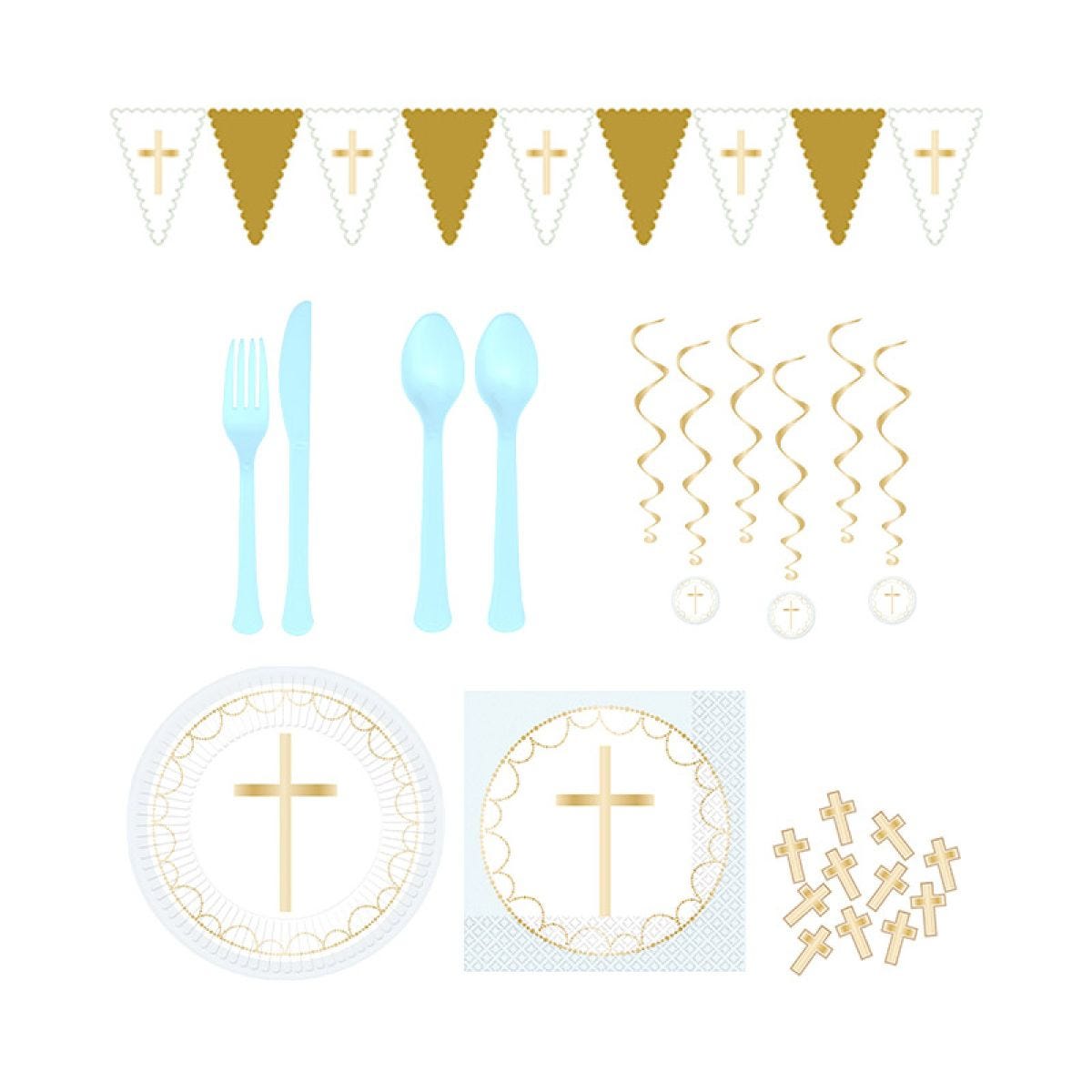 Blue Celebration Cross Function Party Pack for 40