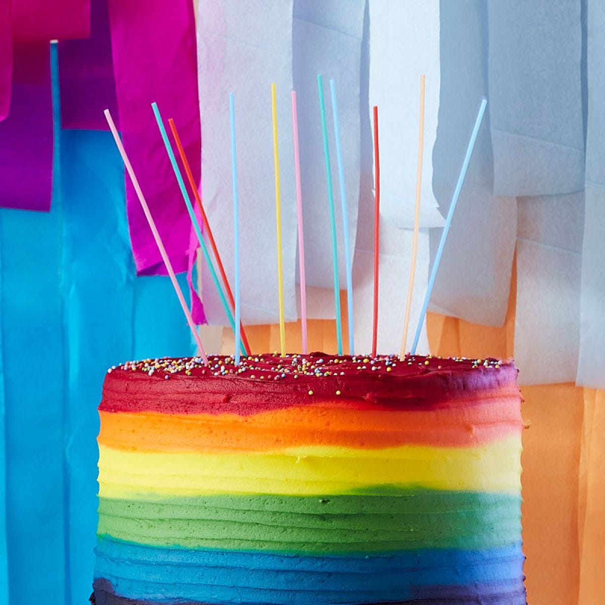 Multi Coloured Tall Candles - 17cm (12pk)