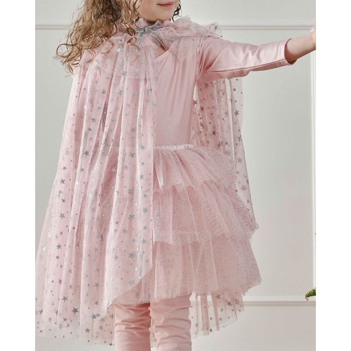 Blush & Silver Star Cape