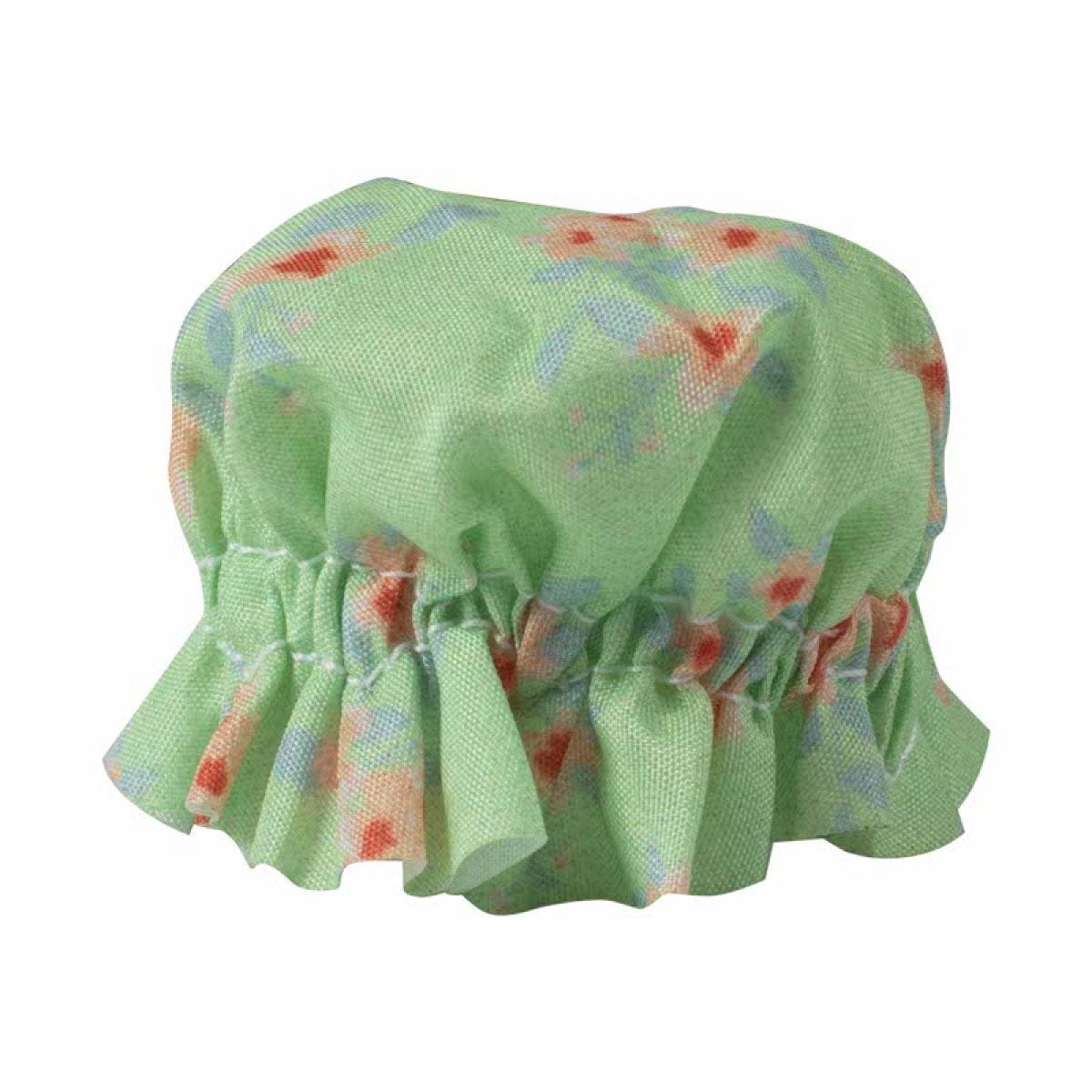 Green Floral Small Fabric Jam Jar Toppers (20pk)