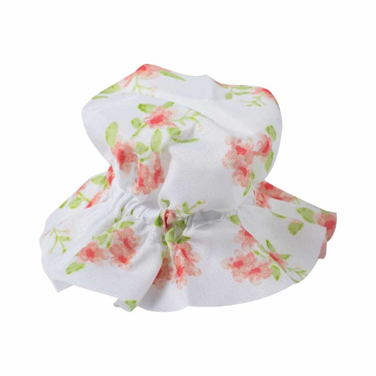 White Floral Large Fabric Jam Jar Toppers (20pk)