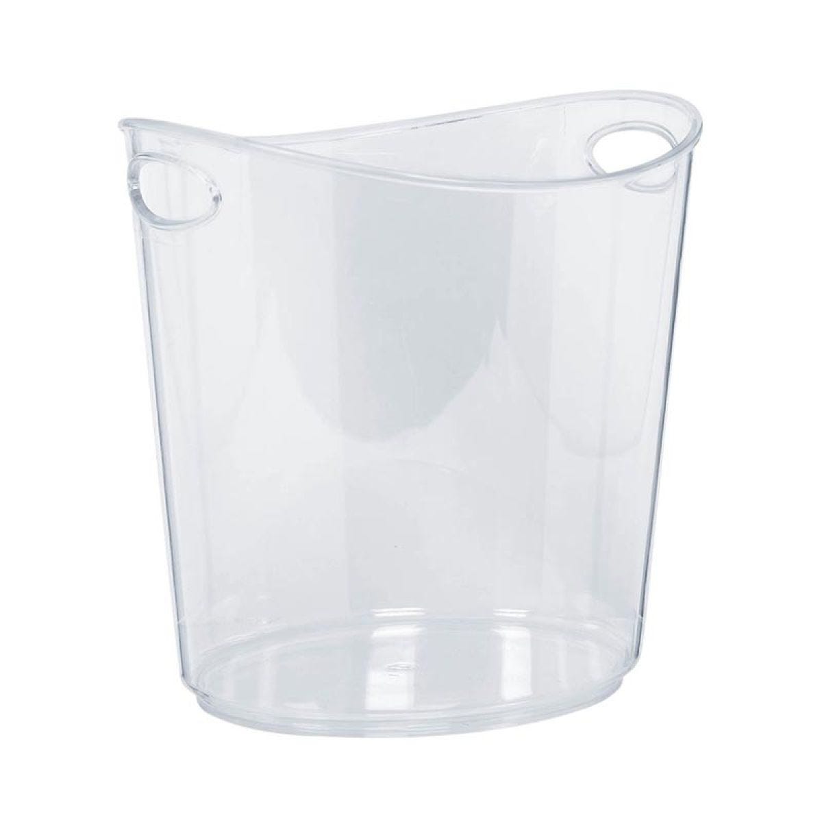 Clear Plastic Ice Bucket -  22cm x 24cm x 19cm
