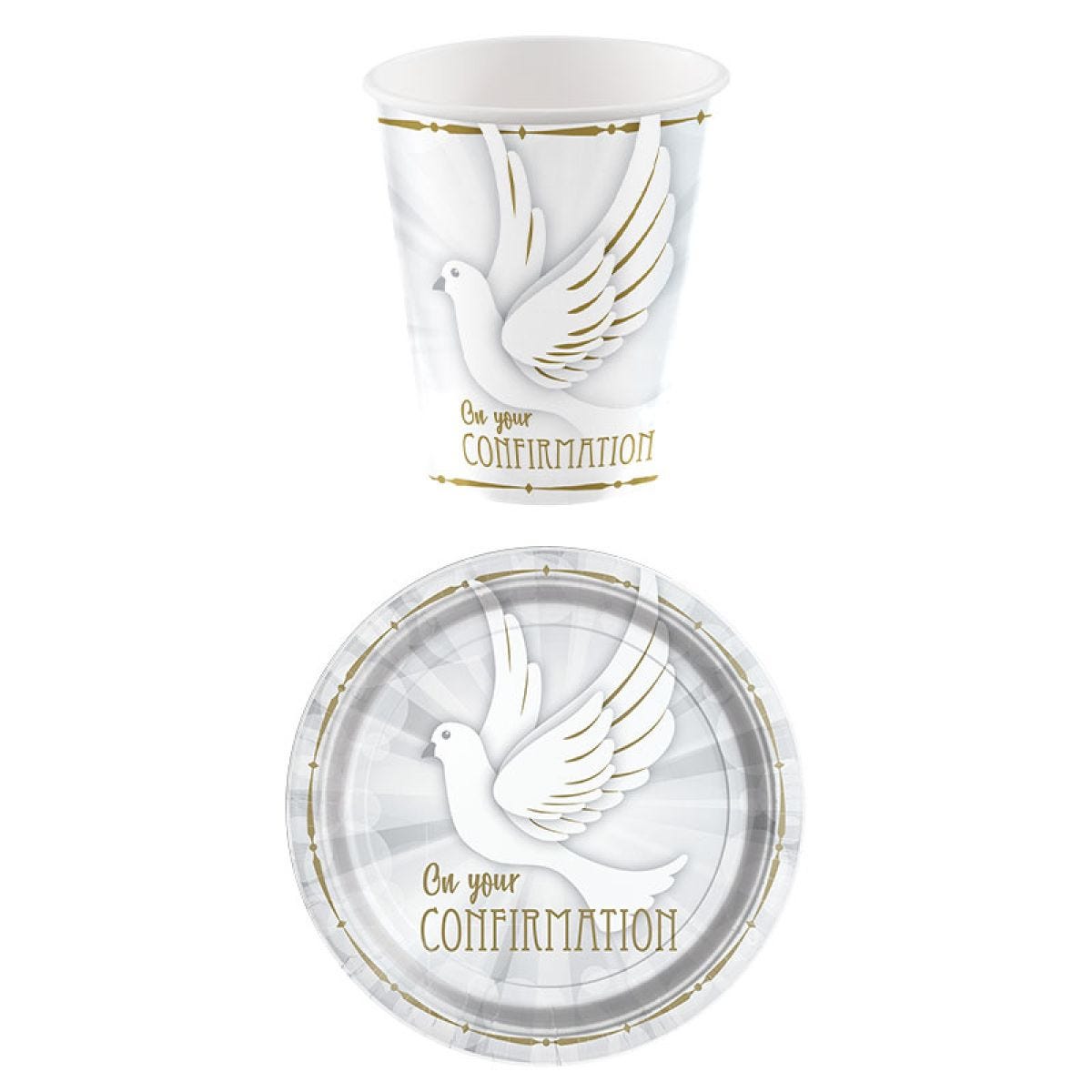 Confirmation Dove - Super Value Party Pack for 8
