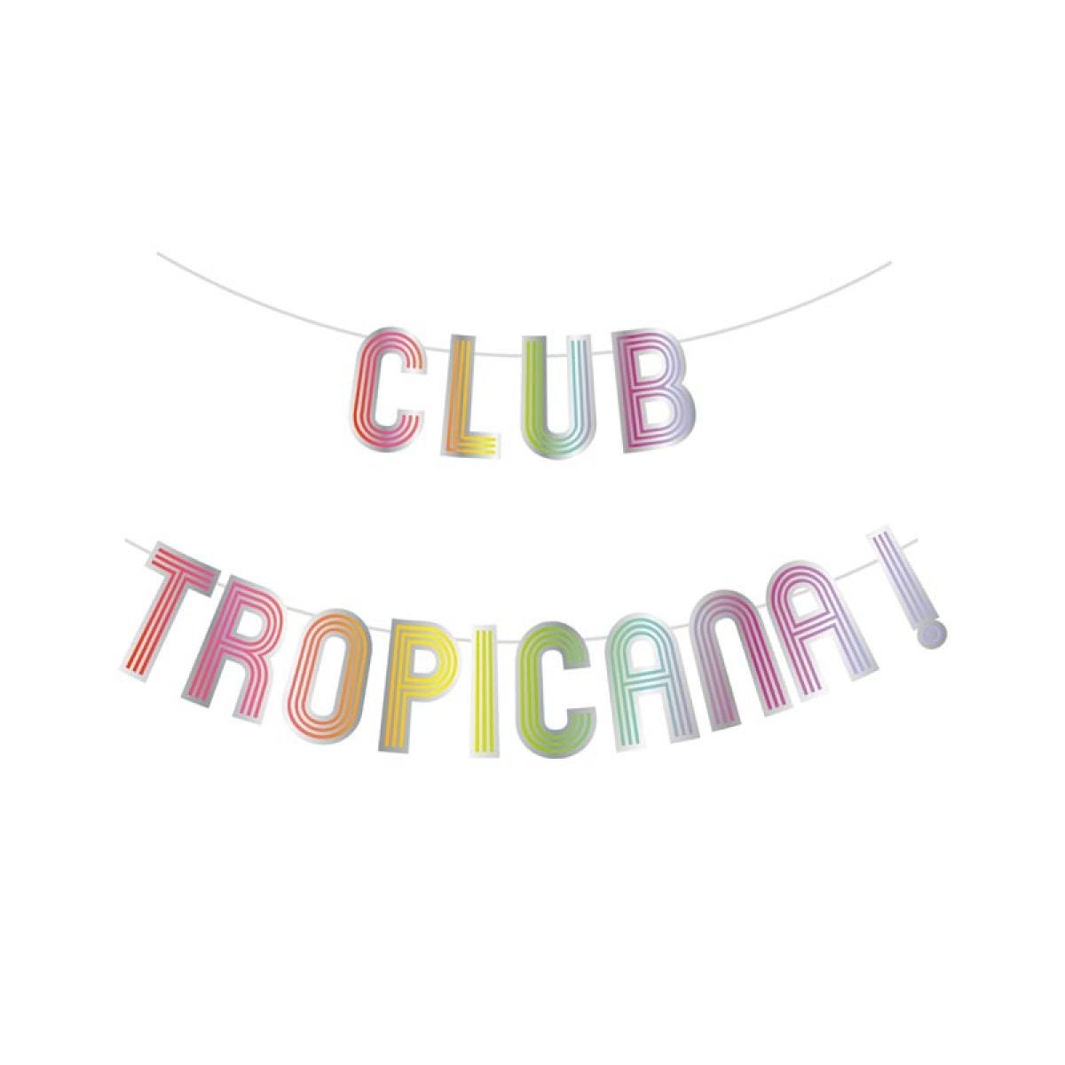 Club Tropicana Paper Letter Banners - 2m