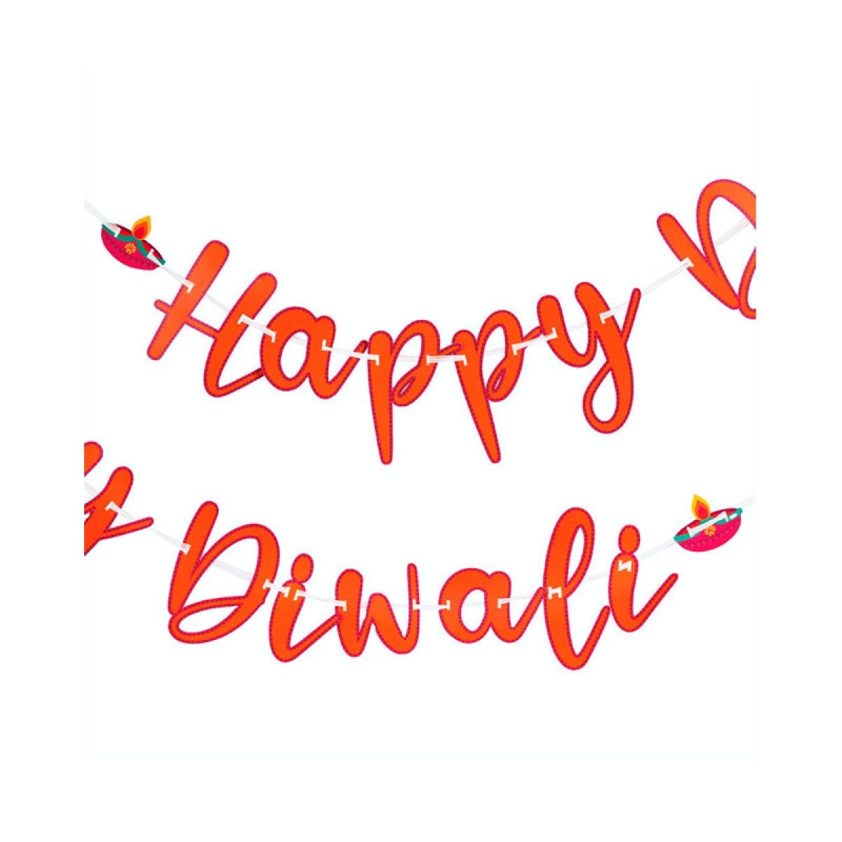 Happy Diwali Paper Letter Banner - 3m