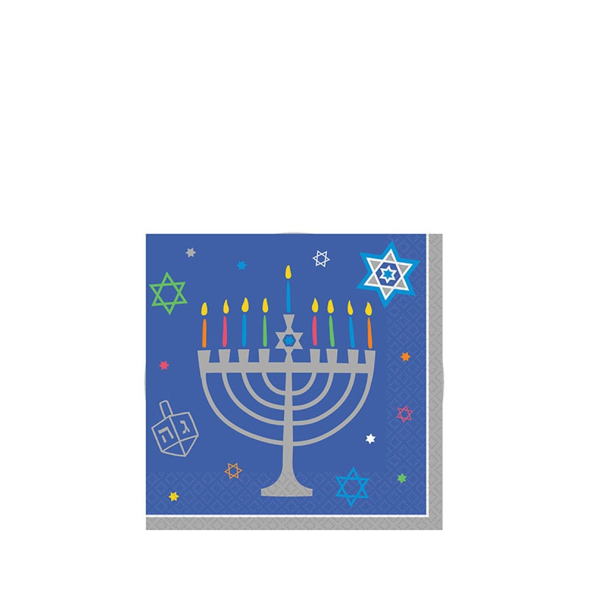 Diwali Eight Happy Nights Beverage Napkins 25cm (16pk)