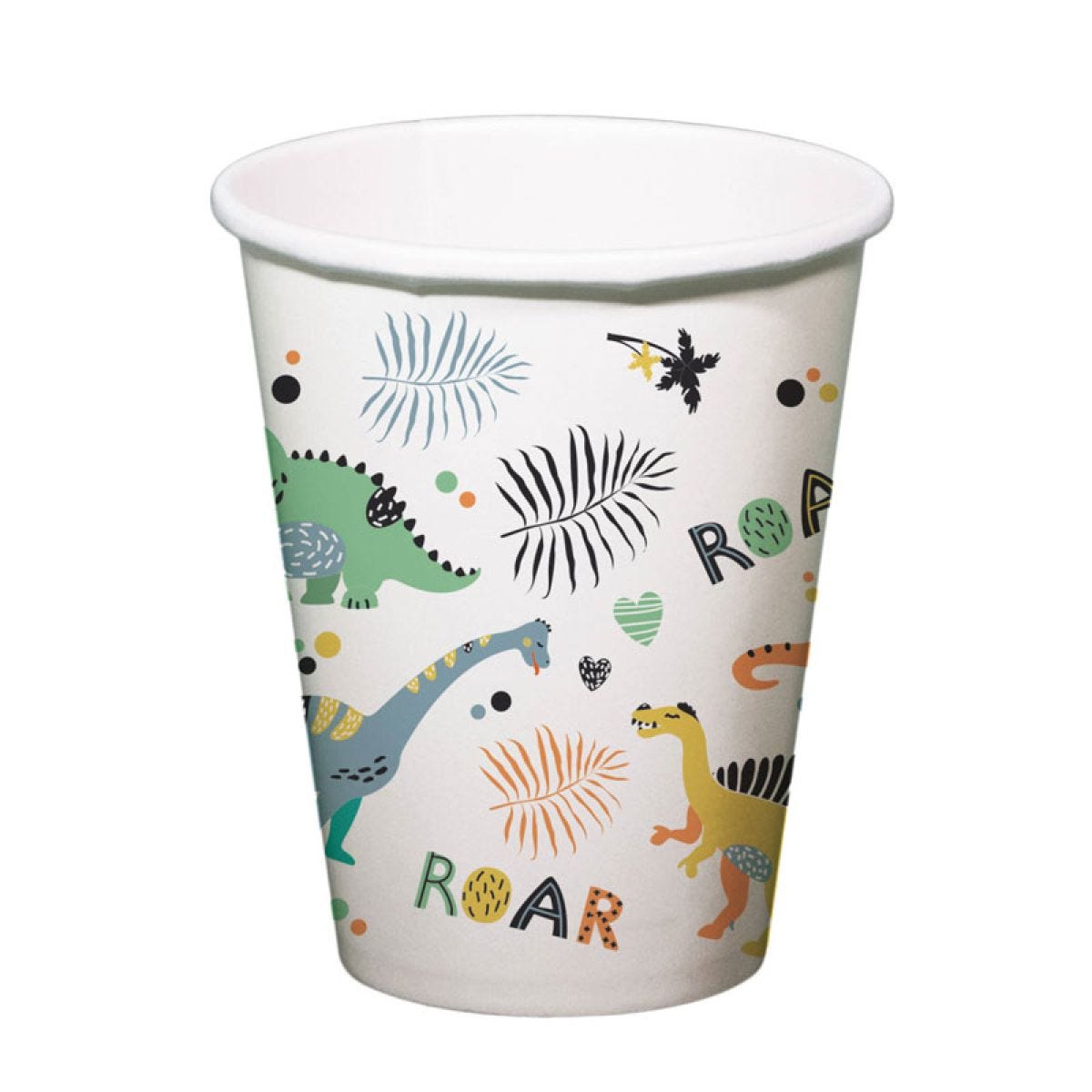 Dino Roars Paper Cups - 250ml (6pk)